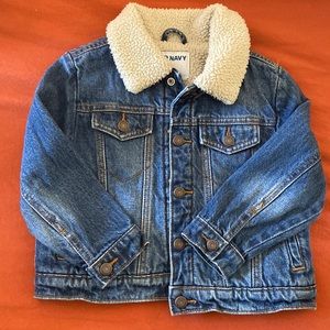Kids Denim Sherpa Jacket